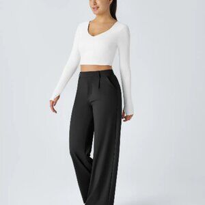 Halara Flex DayStretch High Waisted Pocket Straight Leg Work Pants
